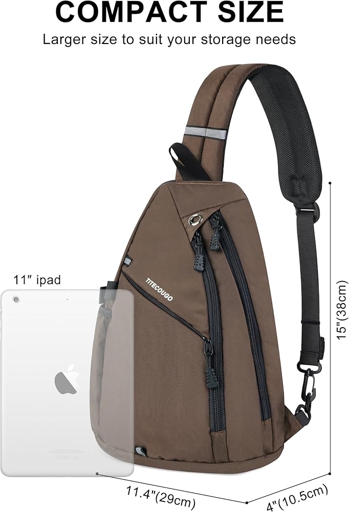 Amazon.com : TITECOUGO Sling Backpack Travel Shoulder Bag